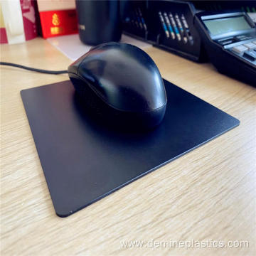 Frosted black polycarbonate sheet black mouse pad
